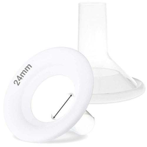 Nenesupply 24mm Soft Flange Compatible with Medela Breast Pump Parts Replace 24mm Flange for Medela Accessories Compatible with Pump in Style Parts Symphony Swing Harmony Pump and Personalfit Flex