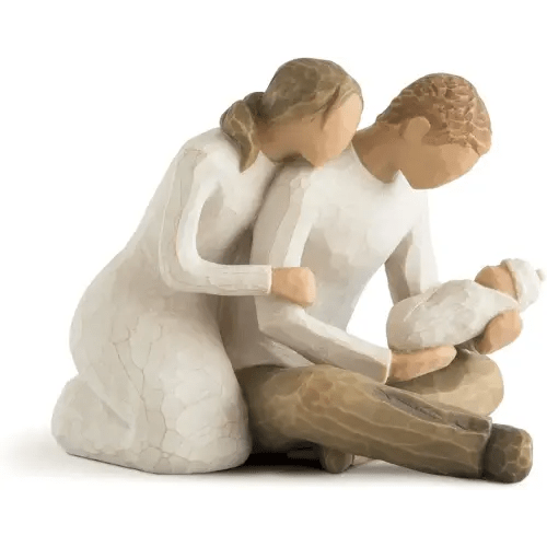 Willow Tree New Life, Celebrating The Miracle of New Life, A Gift for First Time Parents or Those Growing Their Families, Loving Relationships Between Parents and Child, Sculpted Hand-Painted Figure