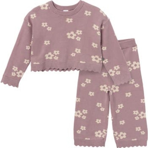 Scalloped Sweater & Pant Set, 12M