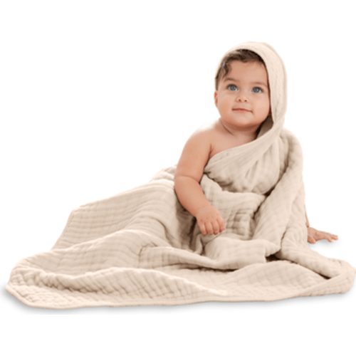 Baby Hooded 9 Layer Muslin Cotton Towel for Kids