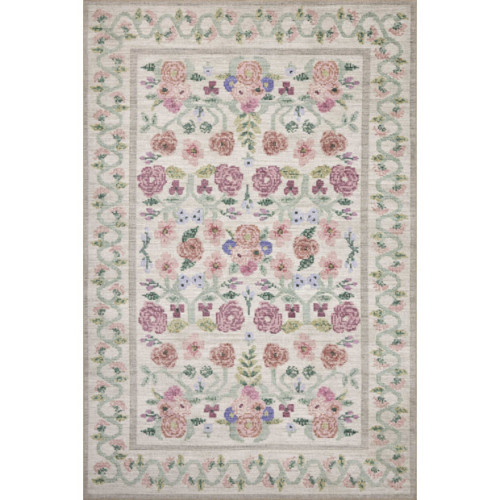 Rifle Paper Co. x Loloi Rosa Ivory Area Rug