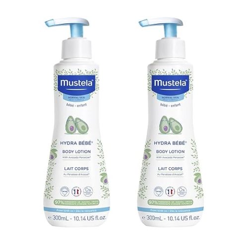 Mustela Hydra Bebe Body Lotion - Daily Moisturizing Baby Lotion with Natural Avocado, Jojoba & Sunflower Oil – Various Sizes