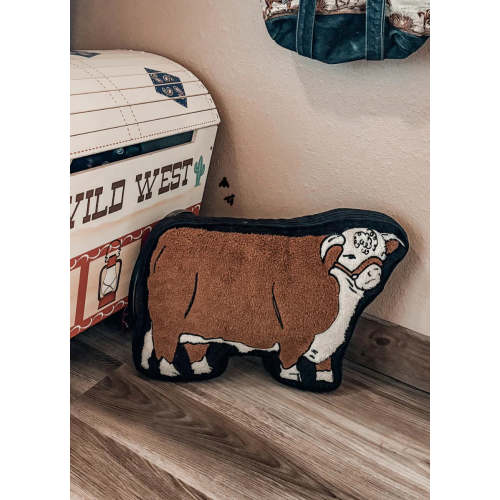 Cattle Talk Hereford Plush Pillow