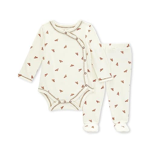 Burt's Bees Baby Unisex Bodysuit and Pant Set, 100% Organic Cotton