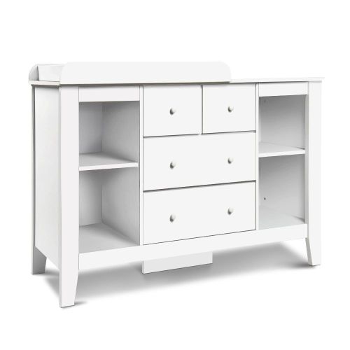 Keezi Change Table with Drawers - White