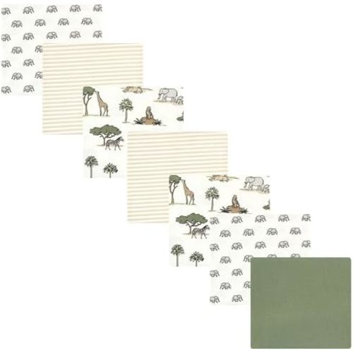 Luvable Friends Little Treasure Flannel Receiving Blankets 7pk