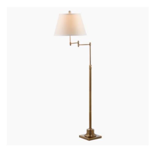 Viyno Swing Iron Floor Lamp, Brass | One Kings Lane