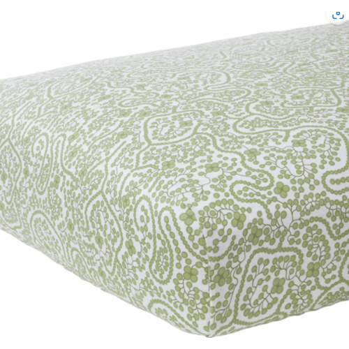 Shelby Green Crib Sheet