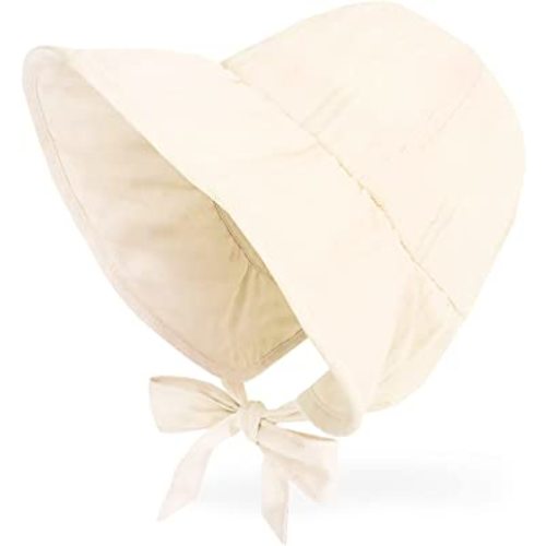 Baby Hat Brimmed Sun Bonnet Floppy Toddler Girls Fashion Princess Lace Victorian Hat Bucket Visor Cap, 6m 12m 24m