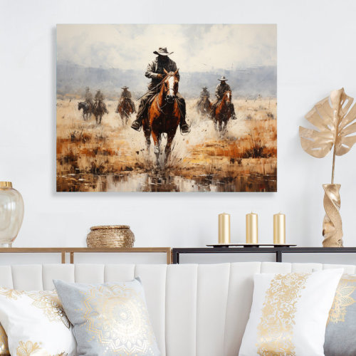 Union Rustic Western Dust and Grit II - Western Metal Wall Decor | Wayfair