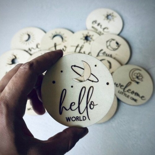 Milestone Marker Milestone Cards Monthly Milestone Wooden