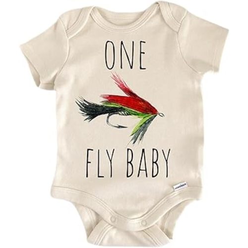 Fly Fishing Lure - Baby Boy Girl Clothes Infant Bodysuit Funny Cute Newborn