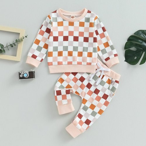 Checkerboard Waffle Sweatsuit – The Ollie Bee