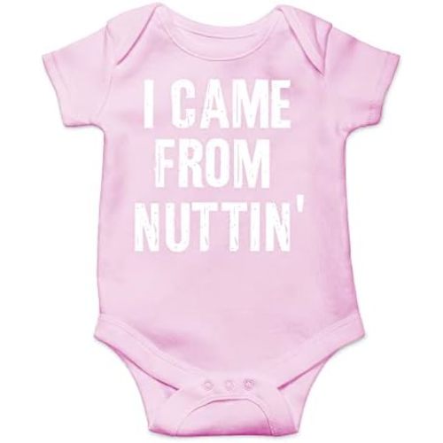 CBTwear I Came From Nuttin - Baby Clothes - Funny Newborn Bodysuit Outfits for Boys and Girls
