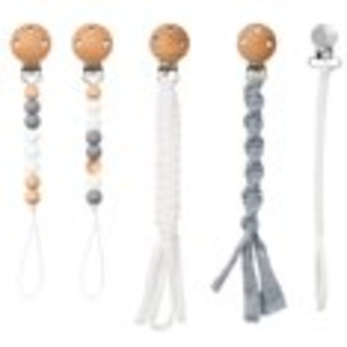R HORSE Babies Pacifier Clips 9.1 Inch Pacifier Leashes 5 Pack