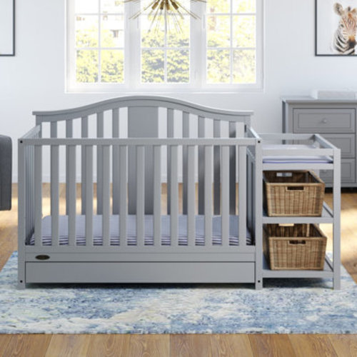 Graco Solano 4-in-1 Convertible Crib and Changer with Storage & Reviews | Wayfair