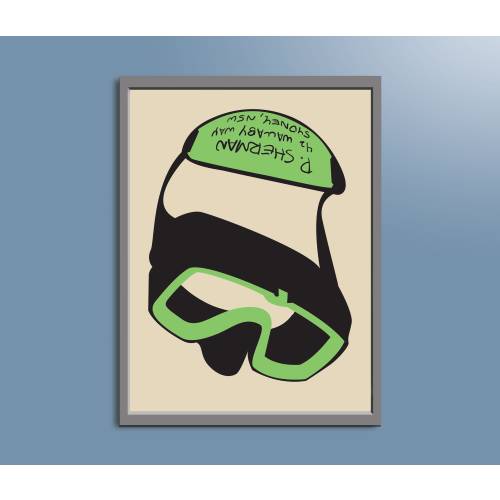Finding nemo diving mask poster underwater adventure art print wall decor poster finding dory