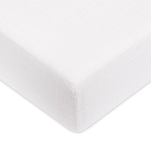 Babyletto Plain White Muslin Crib Sheet