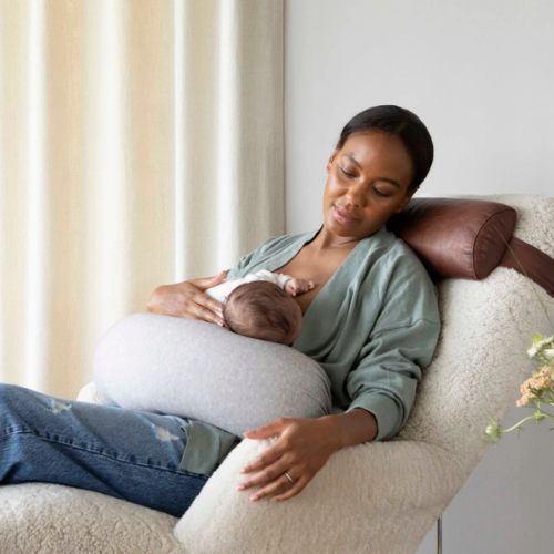 BBHUGME Nursing Pillow - Grey Melange