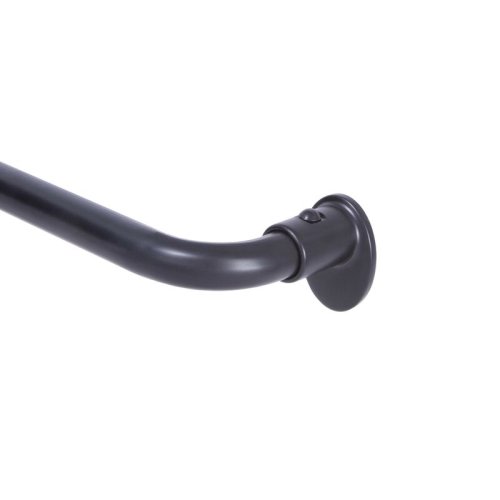 Ebern Designs Sauhal Adjustable 0.63" Single Curtain Rod & Reviews | Wayfair