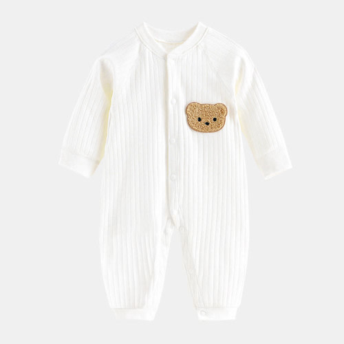 Baby Bear Patch Simple Soft Romper