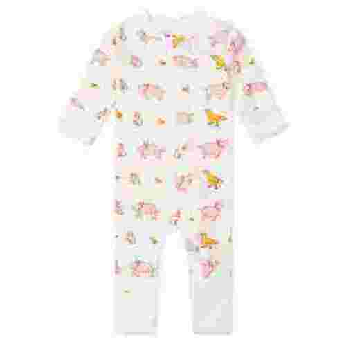 M+A by Monica + Andy Organic Cotton Gender Neutral Long Sleeve Baby One-Piece Pajama, Sizes Newborn - 24 Months