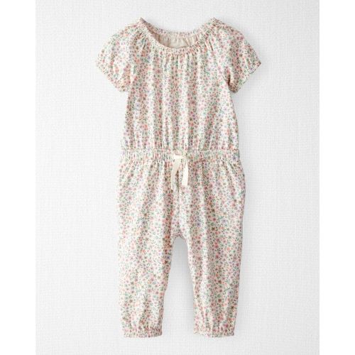 Baby Organic Cotton Floral-Print Jumpsuit - Little Planet | Carter's