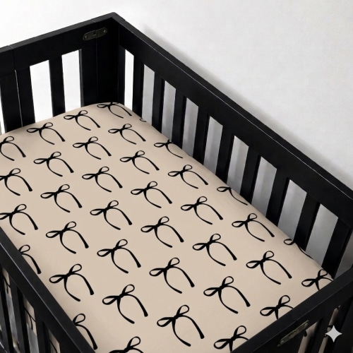 Bamboo Crib Sheet in Lana (Bows)