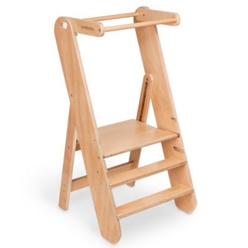 Comfy Cubs Kids Step Stool for Ages 3+, 3 Height Adjustable Toddler Tower for Kitchen Sink & Bathroom Access