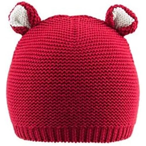 LLmoway Baby Knit Hat Cotton Bear Beanie Soft Cute Infant Fall Winter Hats for Boys Girls Age 0-18M