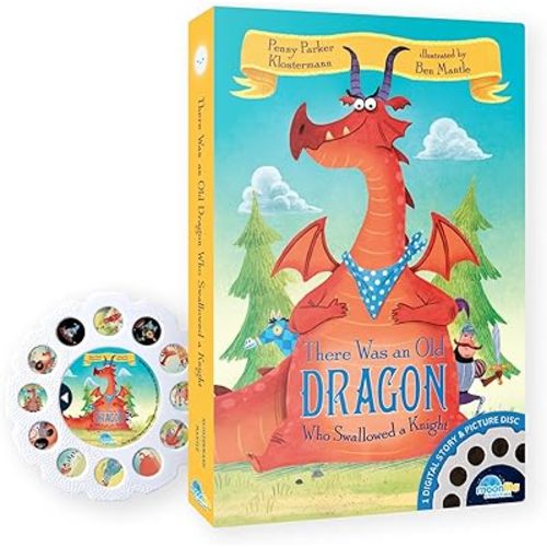 Moonlite Storytime - There was an Old Dragon Who Swallowed a Knight Storytime Disc - A Magical Read - Projector Sold Separately - Digital Story w/ Sound FX - Learning Gifts for Kids Ages 1 Year & Up