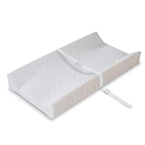 Amazon.com : Summer by Ingenuity Contoured Changing Pad – Includes Waterproof Changing Liner and Safety Fastening Strap with Quick-Release Buckle : Diaper Changing Table Pads : Baby