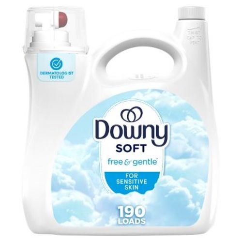Downy Free & Gentle HE Compatible Ultra Liquid Fabric Softener, Size: 140 fl oz