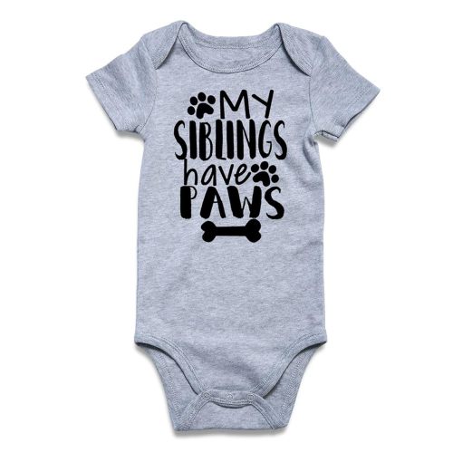 Funnycokid Baby Boys Girls Bodysuit Funny Newborn Romper Short Sleeve Infant Neutral Outfits Jumpsuit 0-12 Months