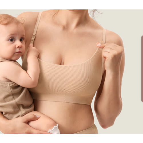 Ribbed Scoop Nursing Bralette