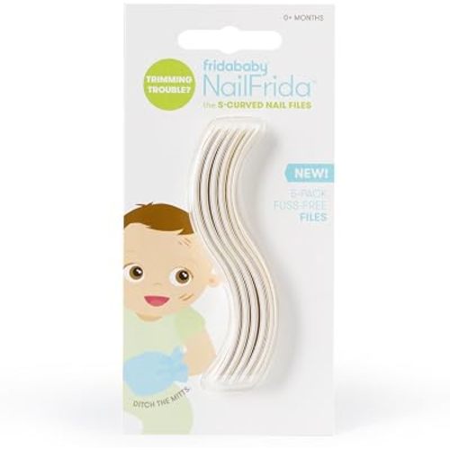 Frida Baby NailFrida The S-Curved Baby Nail Files, Safe for All Ages, 5ct