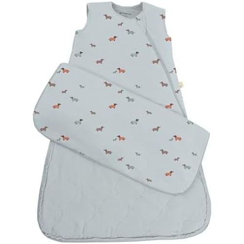 GUNAMUNA günamüna Unisex Baby, Toddler Wearable Blanket, Sleeping Bag Bamboo Rayon, Sleep Sack with Diaper Zipper, 1.0 TOG
