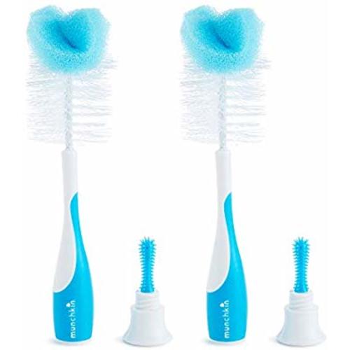 Munchkin Sponge Bottle Brush, Pack of 2, Blue