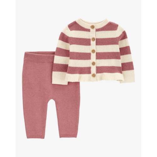 Baby 2-Piece Striped Cardigan & Pant Set - Carter's | Carter's