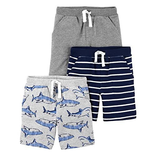 Simple Joys by Carter's Babies, Toddlers, and Boys' Knit Shorts, Pack of 3