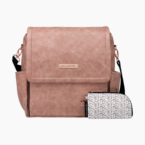 Petunia Pickle Bottom Boxy Diaper Bag  Backpack - Dusty Rose Leatherette