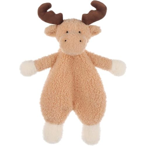 Apricot Lamb Stuffed Animals Moose Security Blanket Brown Reindeer Infant Nursery Character Blanket Luxury Snuggler Plush 10 Inches