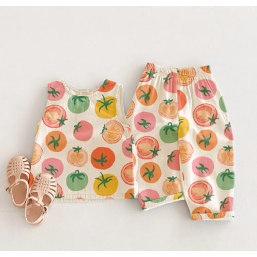 Baby Toddler 2-Piece Colorful Tomatoes Set