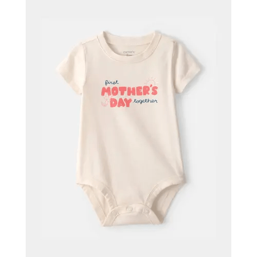 Baby 'Mother's Day' Graphic Bodysuit - Cream | Carter's