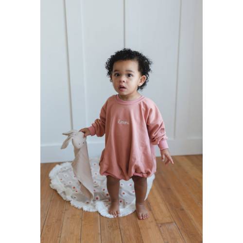 Embroidered Oversized Sweatshirt Romper  Personalized - Etsy