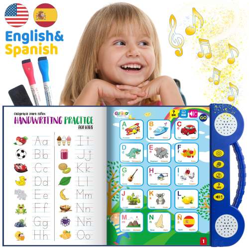 Learning Electronic WorkBook - Spanish & English for Children and Perfect for PreSchool