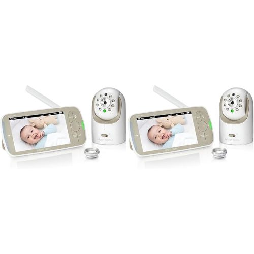 Infant Optics DXR-8 PRO Video Baby Monitor, 720P HD Resolution 5" Display, Patented A.N.R. (Active Noise Reduction), No WiFi, Pan Tilt Zoom, and Interchangeable Lenses