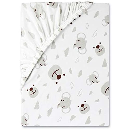BuddingSun Premium Fitted Knit Crib Sheet,100% Cotton,Combed Tight Siro Spinning ,for Standard Crib and Toddler Mattresses,Boys & Girls