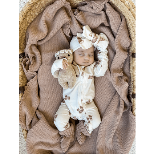 Zip Romper | Teddies (NO FRILL) – Little and Fern