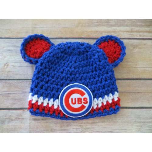 Read the full title
    Cubs Crochet Hat Newborn to Adult - photo prop - MLB Chicago Cubs Baseball - CUBS/BEAR Patch
, 
              CUBS
          , 
              6-12 mo 17-18"
